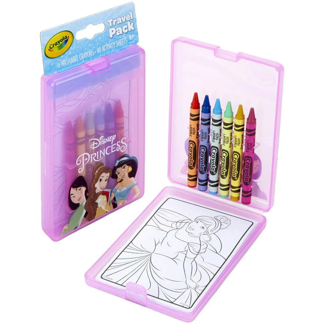Crayola Disney Princess 6 Travel Pack Crayons 3Y+ - Peekaboo