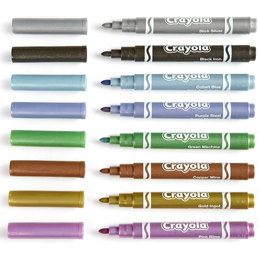 Crayola Metallic Markers 8 Pieces