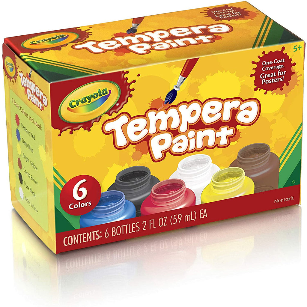 Crayola Tempera Paint Set 6 Pieces 5Y+