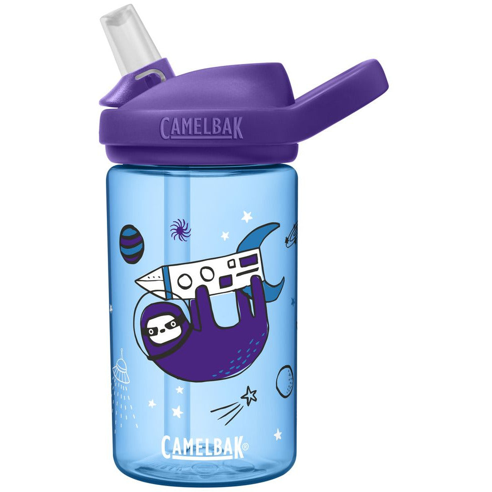 CamelBak - Eddy+ Kids Water Bottle 14oz/400ml Sloths in Space Age- 12 Months to 6 Years Unisex