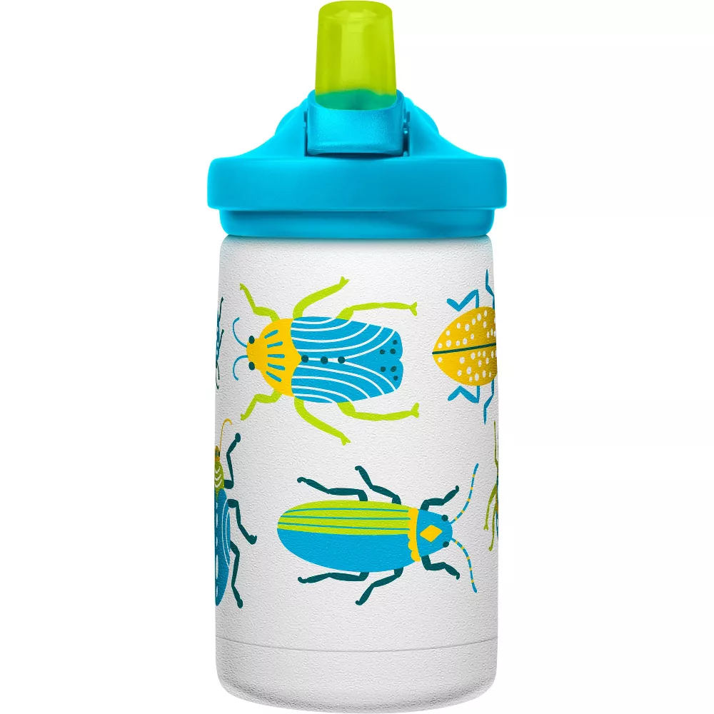 CamelBak Bugs eddy+ Kids Stainless Steel Vacuum Insulated Kids Water Bottle 12oz Multicolor Age- 3 Years & Above