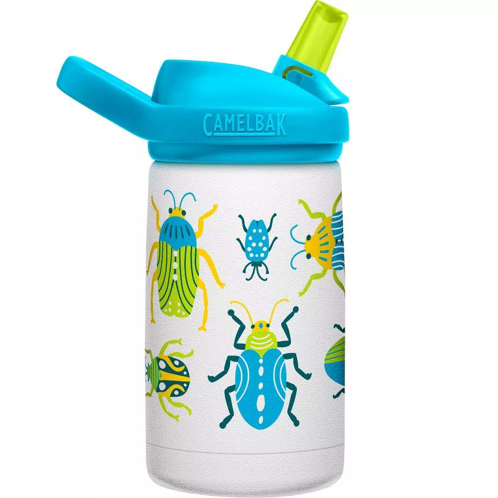 CamelBak Bugs eddy+ Kids Stainless Steel Vacuum Insulated Kids Water Bottle 12oz Multicolor Age- 3 Years & Above