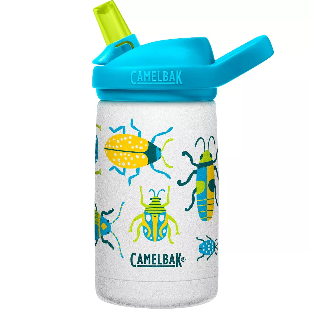 CamelBak Bugs eddy+ Kids Stainless Steel Vacuum Insulated Kids Water Bottle 12oz Multicolor Age- 3 Years & Above