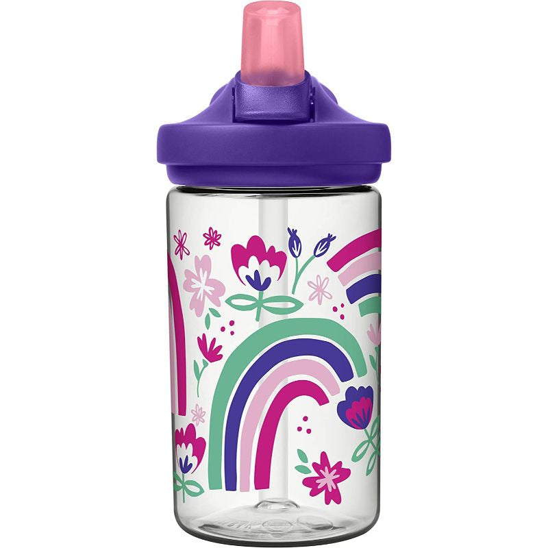 CamelBak Eddy+ Kids Water Bottle 14oz/400ml Rainbow Floral Age- 12 Months to 6 Years Unisex