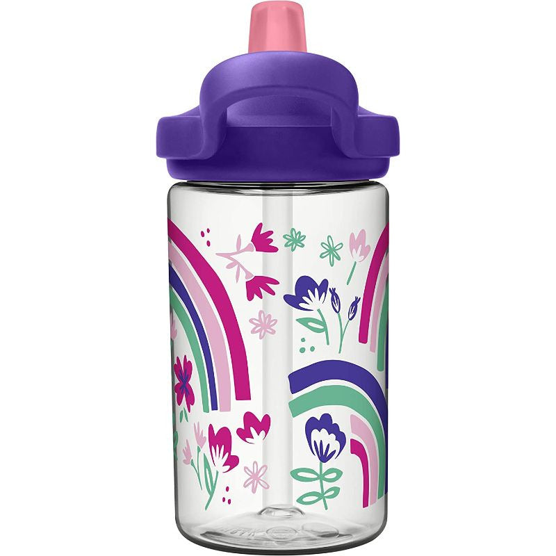 CamelBak Eddy+ Kids Water Bottle 14oz/400ml Rainbow Floral Age- 12 Months to 6 Years Unisex