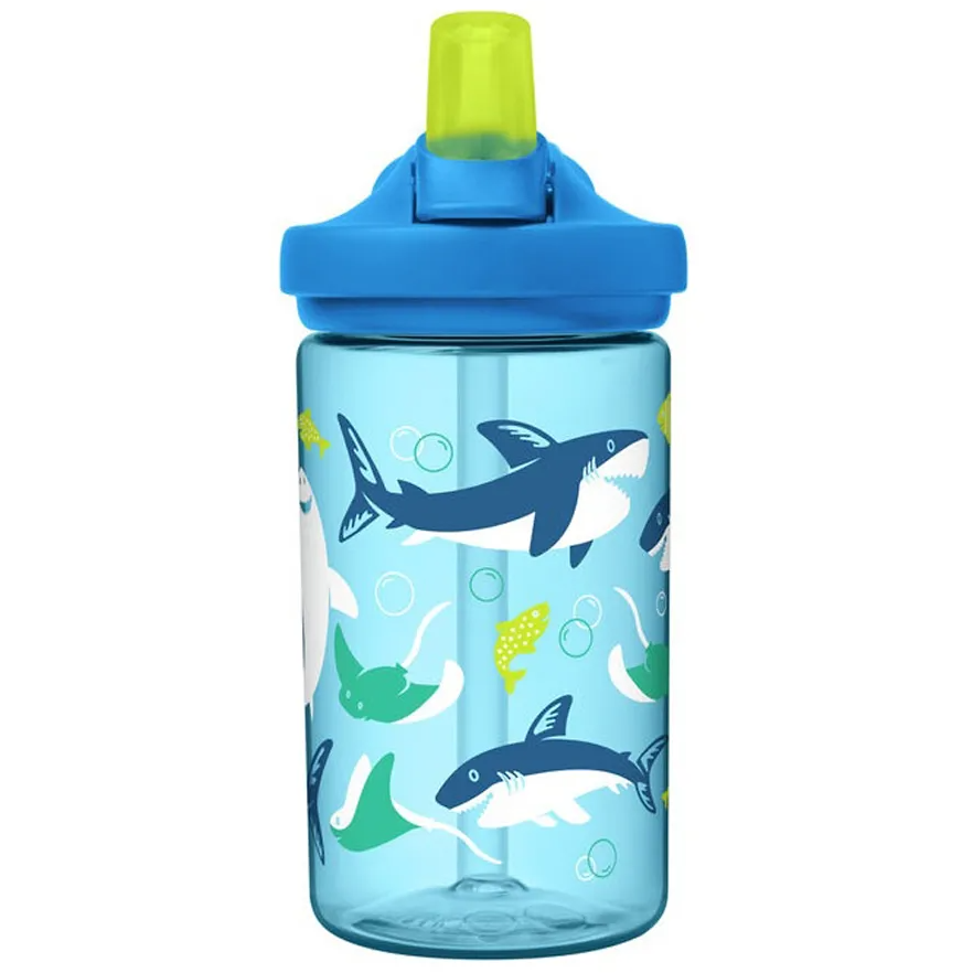 CamelBak Eddy+ Kids Water Bottle 14oz/400ml Sharks and Rays Multicolor Age- 12 Months to 6 Years