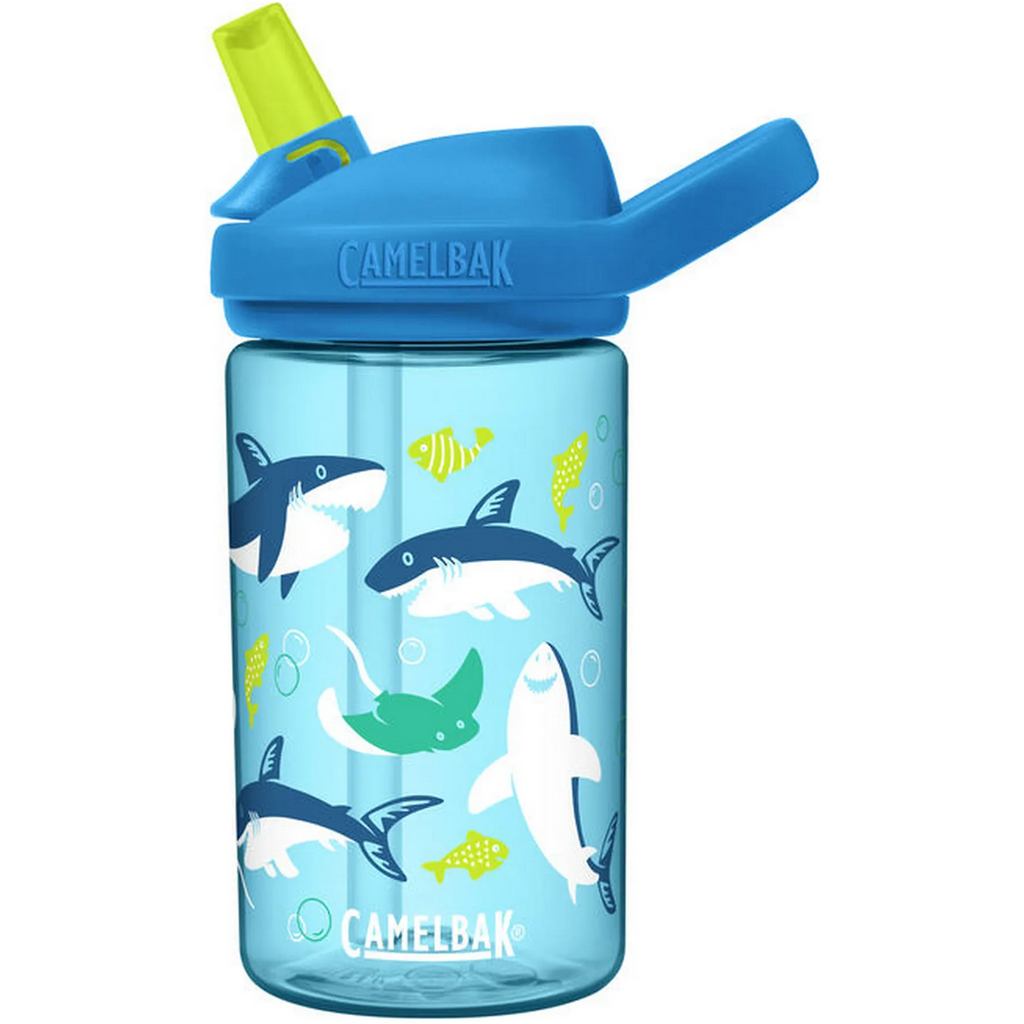 CamelBak Eddy+ Kids Water Bottle 14oz/400ml Sharks and Rays Multicolor Age- 12 Months to 6 Years