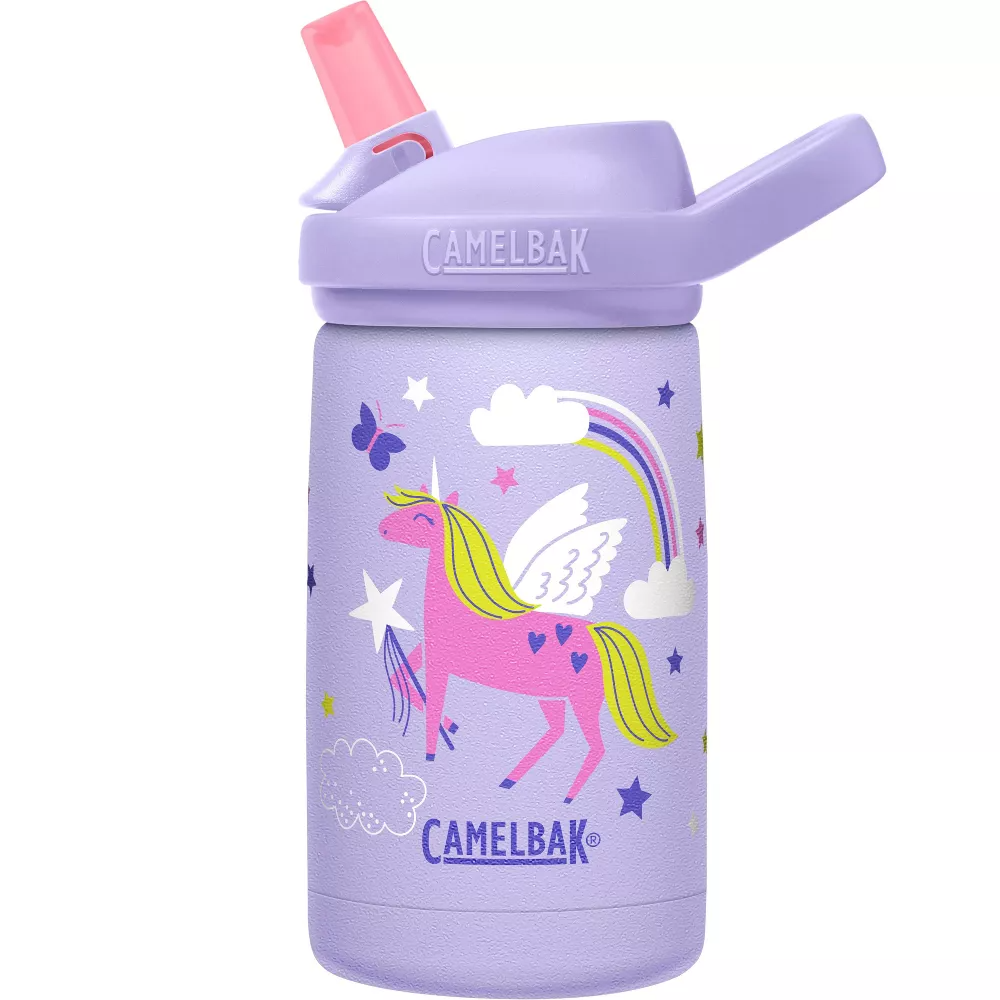 CamelBak Magic Unicorns eddy+ Kids Stainless Steel Vacuum Insulated Kids Water Bottle 12oz Multicolor Age- 3 Years & Above