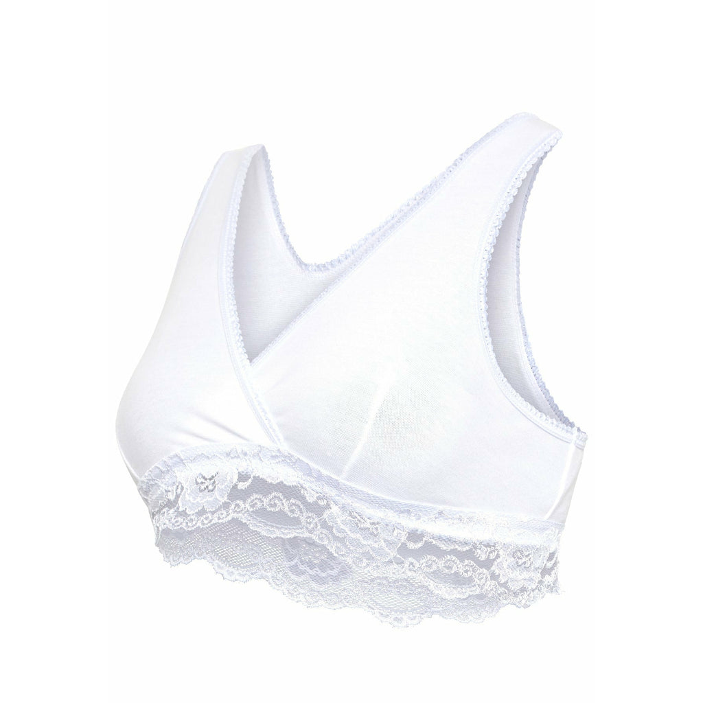 Carriwell Crossover Sleeping Nursing Bra White- Extra Large for Mothers
