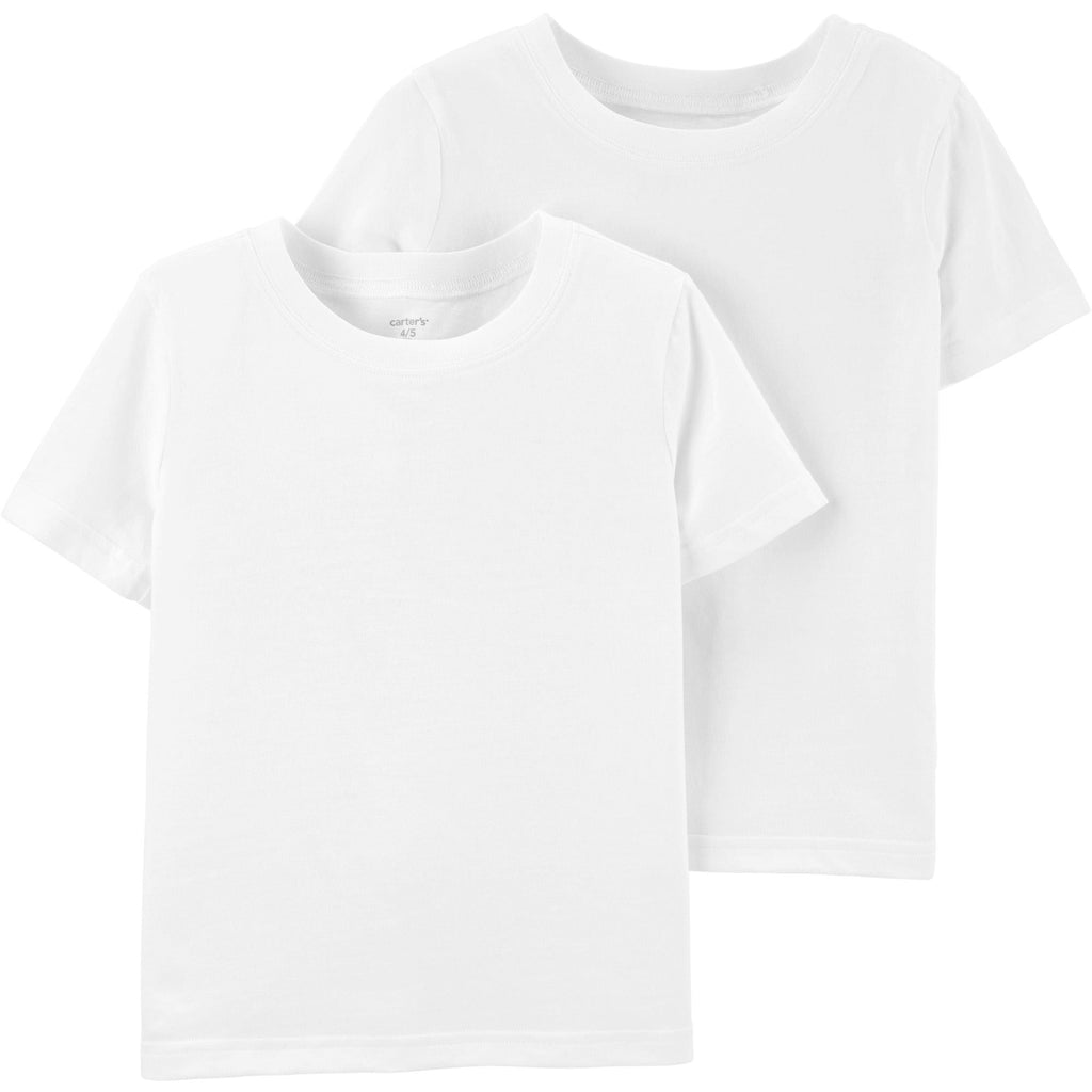 Carter's 2-Pack Cotton Undershirts Boys White 3H738510