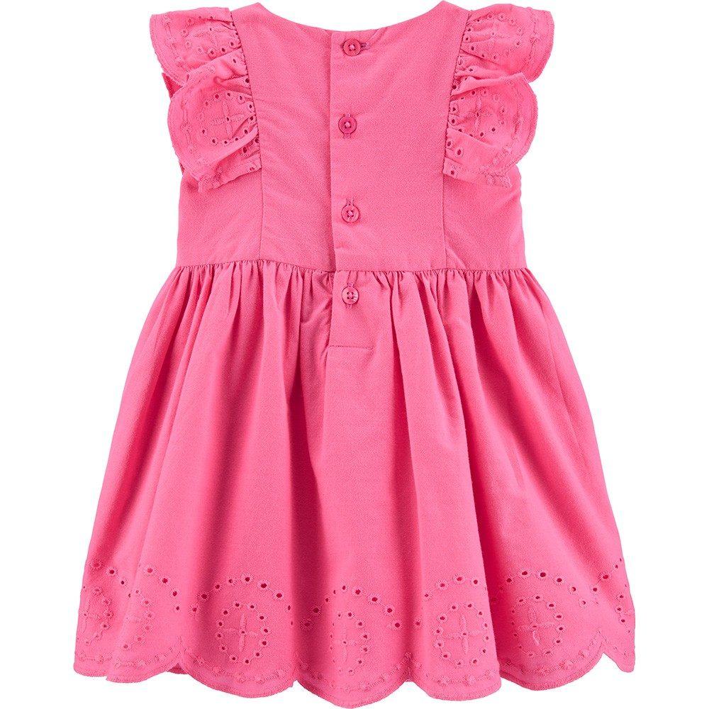 Carter's Embroidered Floral Poplin Dress Girl Pink 1H313210