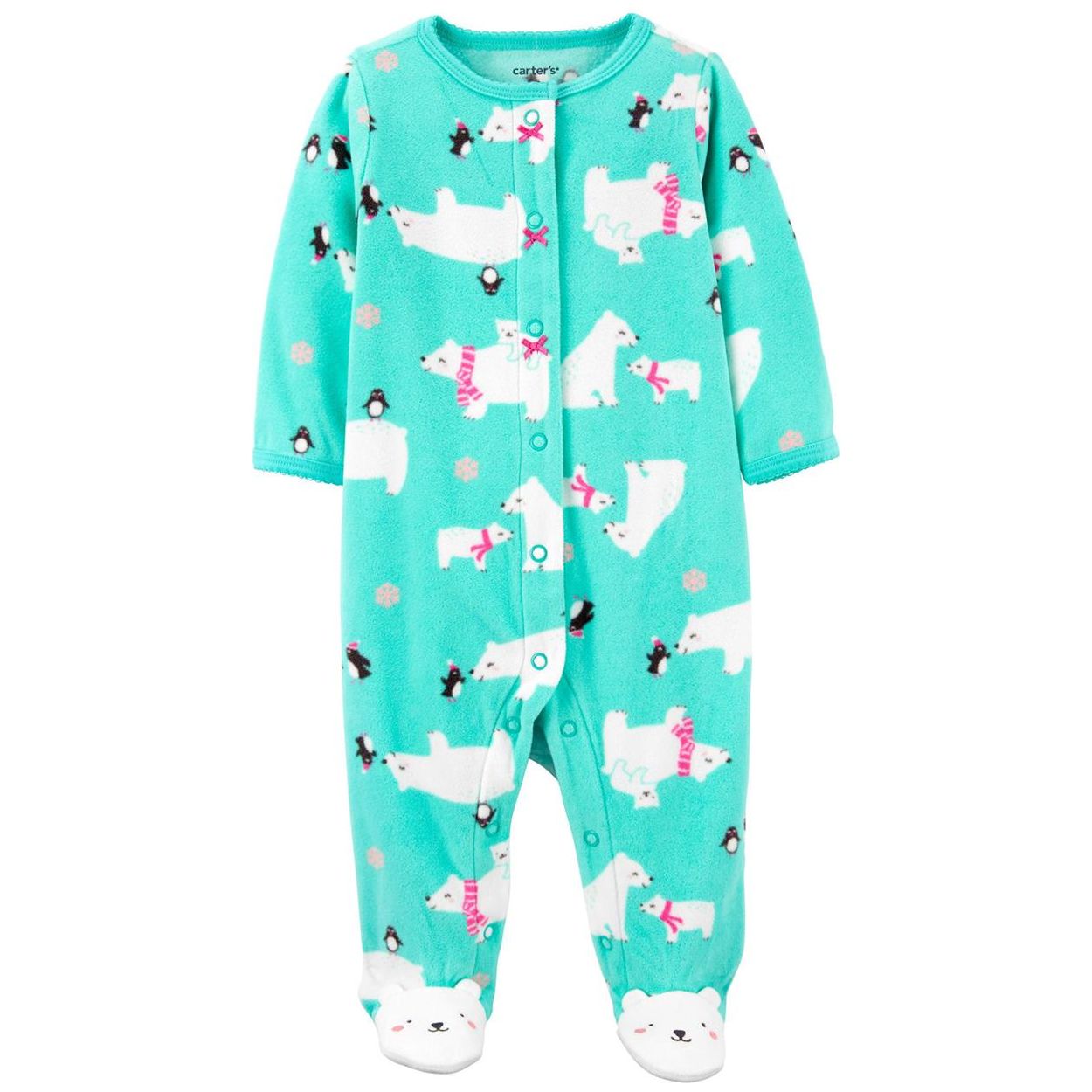 Fleece Polar Bear Onesie Baby Carter's Infant Boys Polar Bear