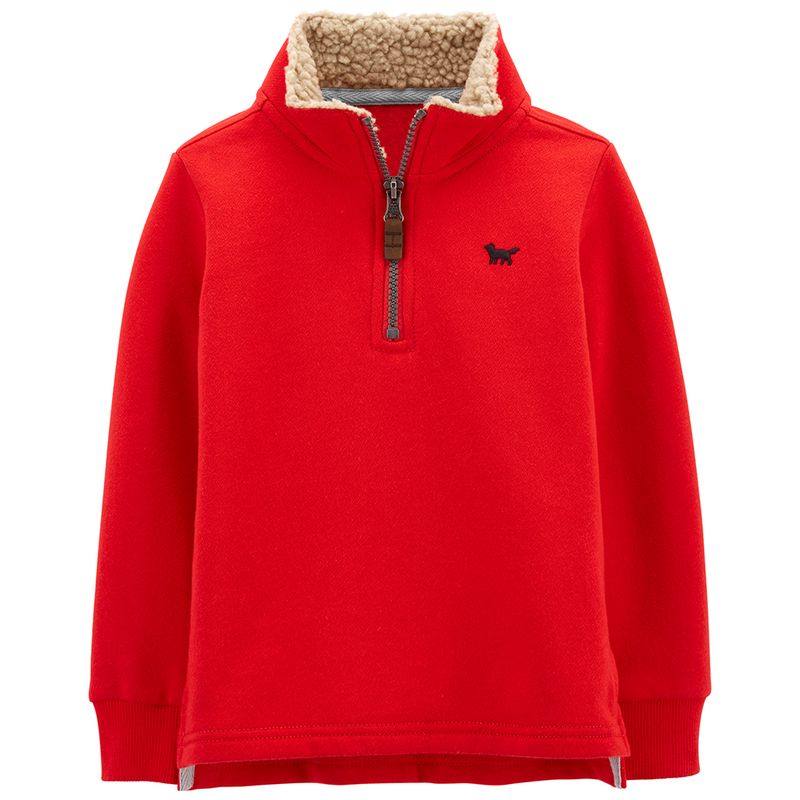 Carter's Infant Boys Sweatshirt with Neck Closure Red 1M062710