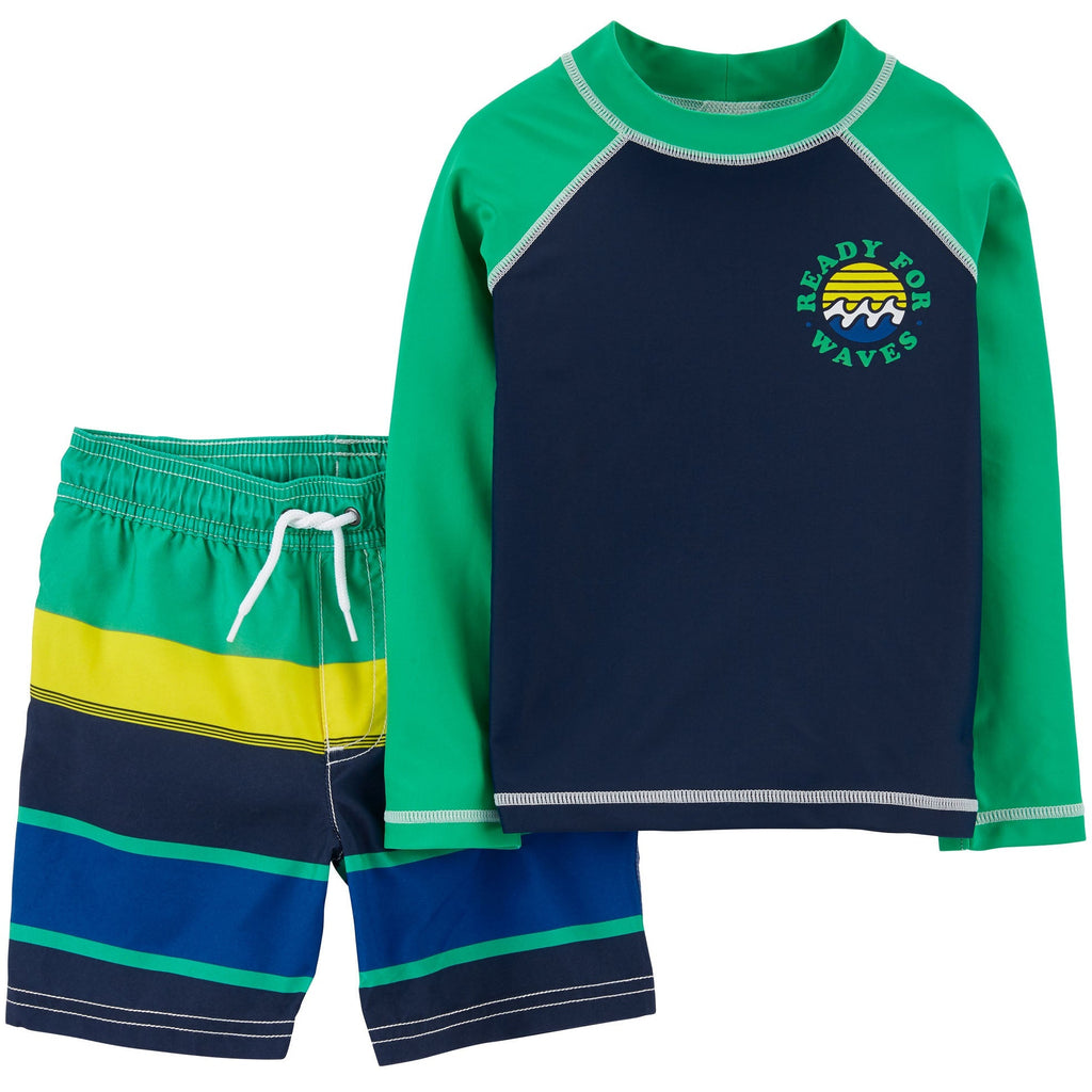Carter's Infants Boys 2-Piece Rashguard Swim Wear Set Multicolor 1N426910