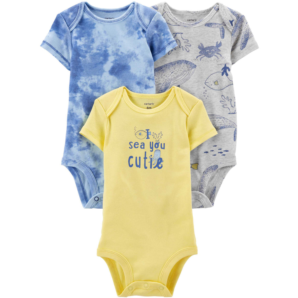 Carter's Infants Boys 3-Pack Bodysuits Assorted 1N089010