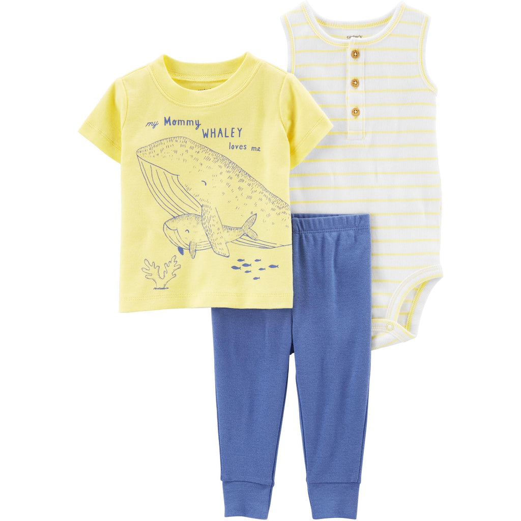 Carter's Infants Boys 3 Piece Set Yellow/Blue 1N035910