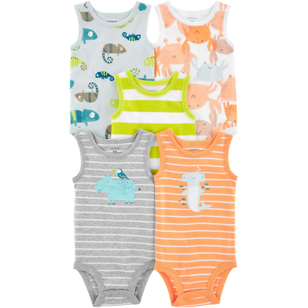 Carter's Infants Boys 5-Pack Tank Bodysuits Multicolor 1N043110