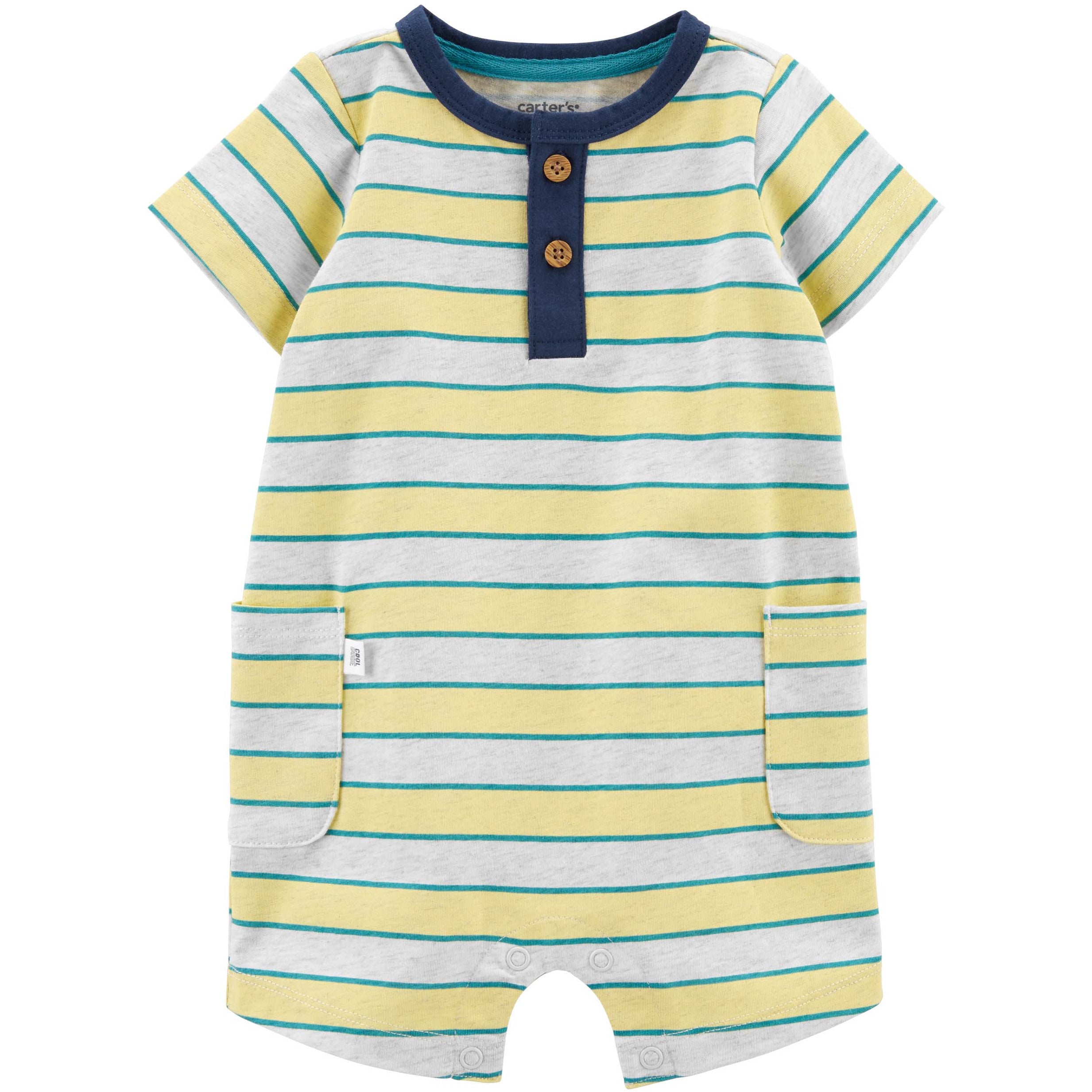Carter's yellow romper best sale