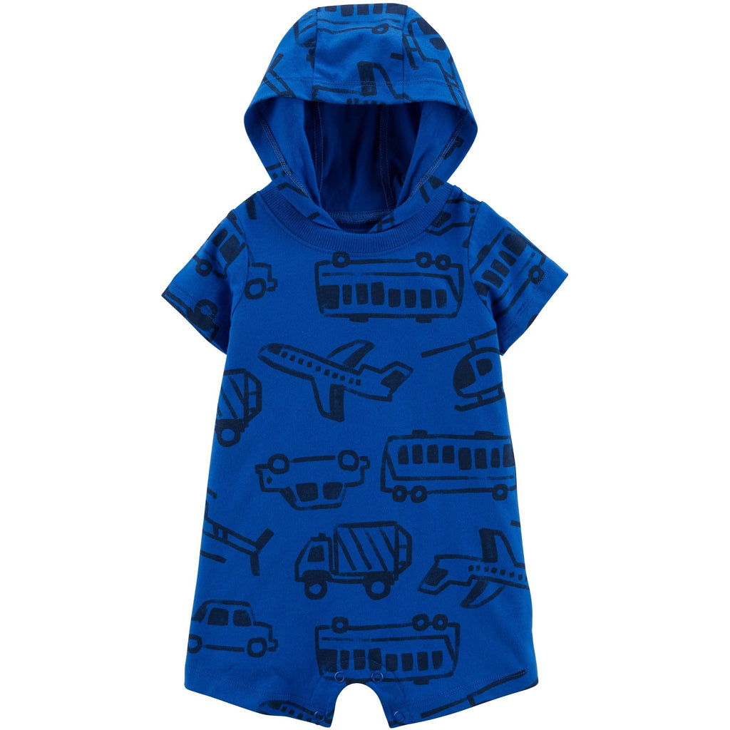 Carter's Infants Boys Transportation Cotton Romper Blue 1N072710
