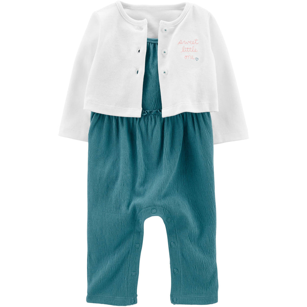 Carter's Infants Girls 2-Piece Jumpsuit & Cardigan Set Multicolor 1N037310