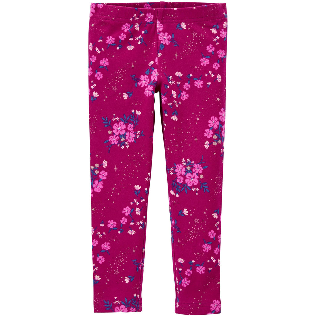 Carter's Infants Girls Floral Leggings Berry 1M735310