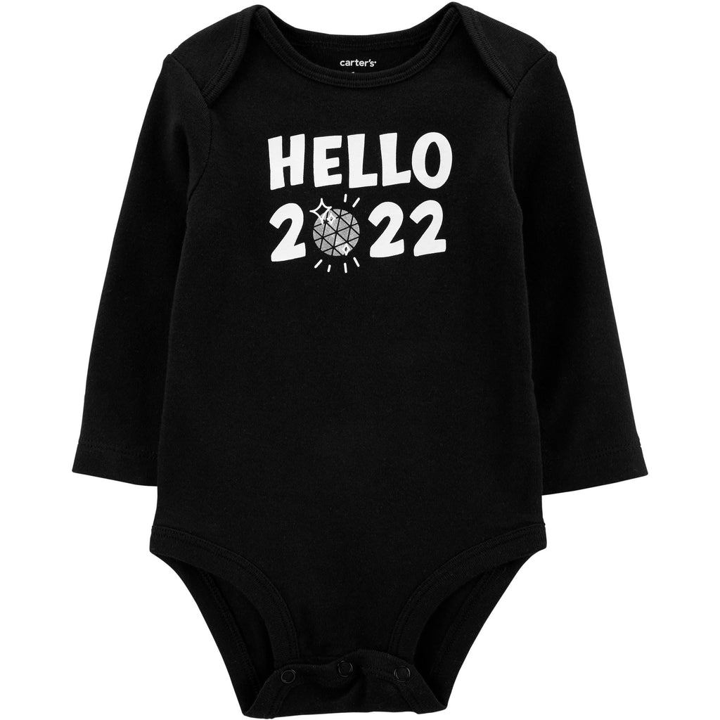 Carter's Infants Hello 2022 Original Bodysuit Black 1M707010