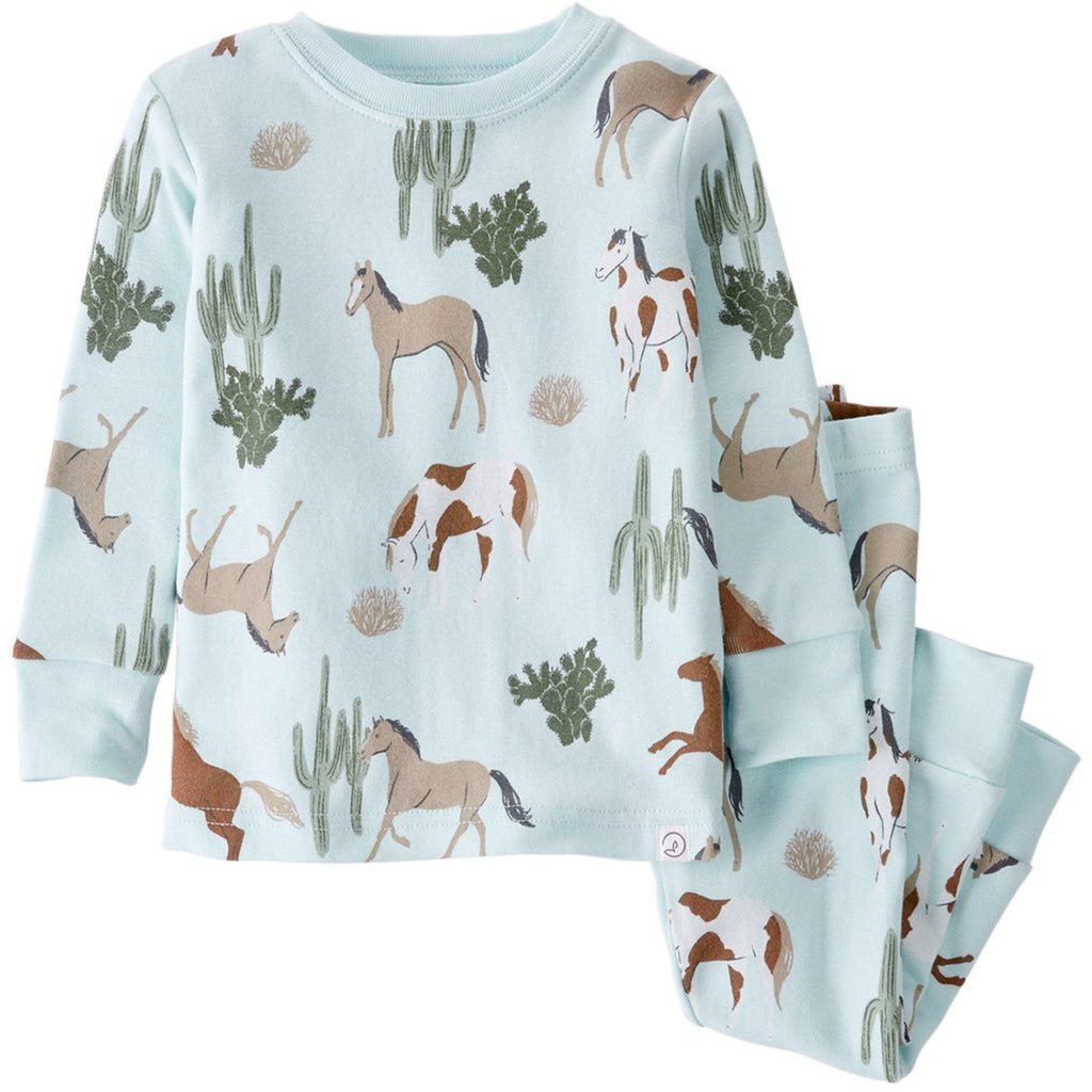 Carter's Infants Unisex 2-Piece Horse Pajamas Set Horse print 1N137310
