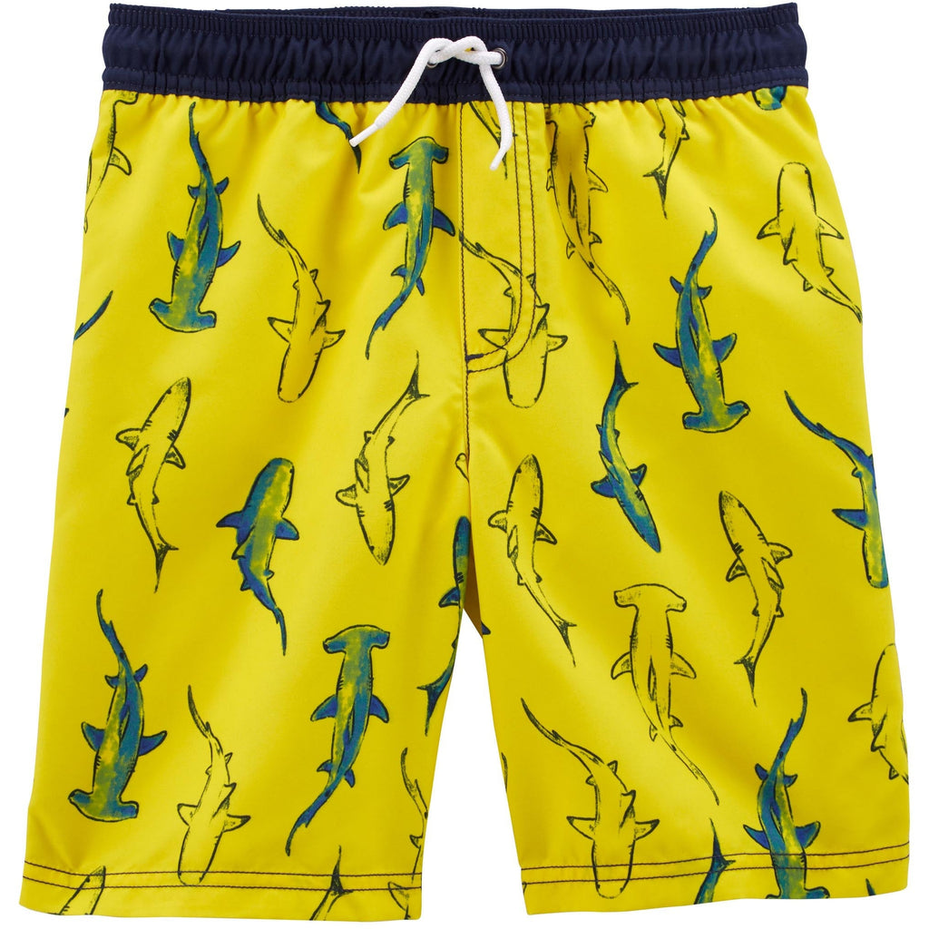 Carter's Kids Boys Carter's Shark Swim Trunks Yellow 3N511810