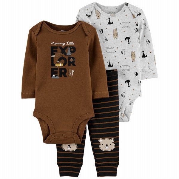 Carter's 3-Piece Bear Outfit Set Multi Age-0-24 Months-1M526910