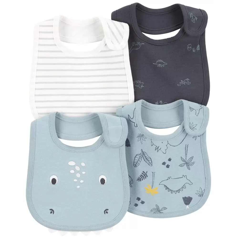 Carter's 4-Pack Teething Bibs Multi Age-0-24 Months