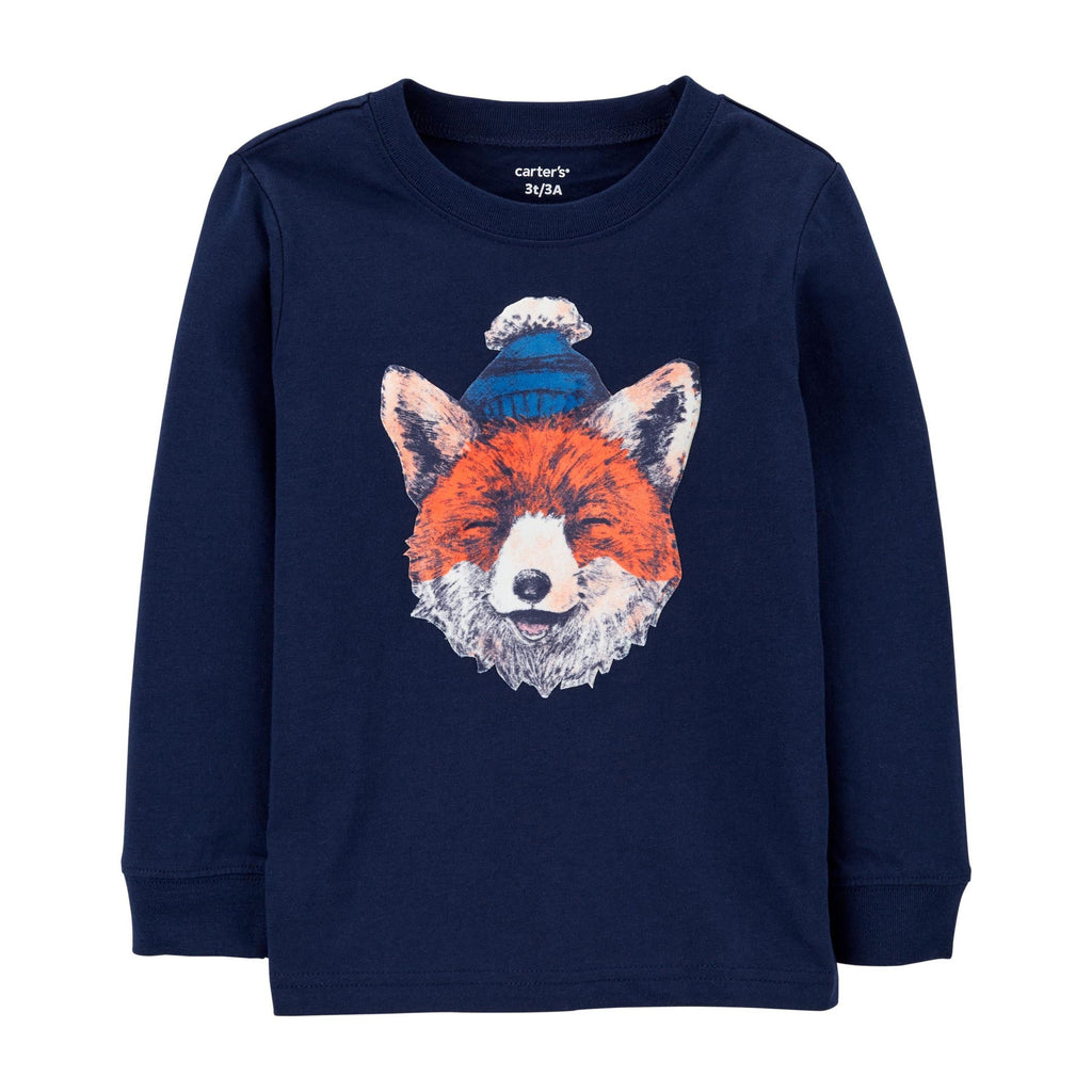 Carters Boys Fox T-shirt Navy Blue 2M705310