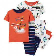 Carters Infant Boys 4-Piece Helicopter 100% Snug Fit Cotton PJs Multicolor 1N001110