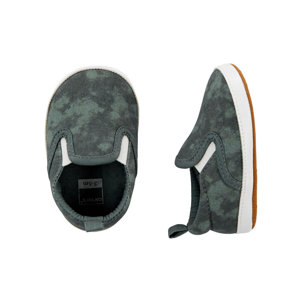 Carters Infant Boys Tie Dye Slip-On Sneakers Green CR06889