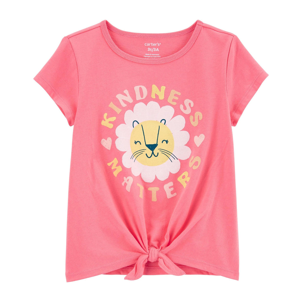 Carters Infant Girls Lion Jersey Tee Pink 1N111910