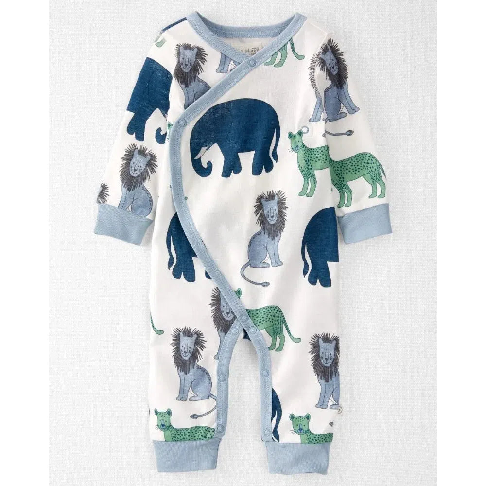 Carters Infants Little Planet Animal Safari Organic Cotton Sleep & Play Romper Multicolor 1N489110