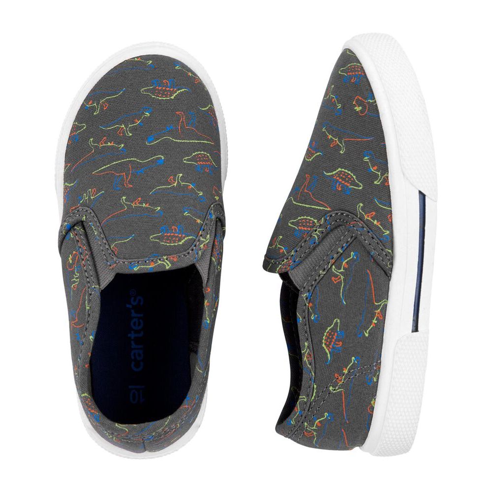 Carters Toddler Boys Dinosaur Slip-On Shoes Multicolor CF21G10H