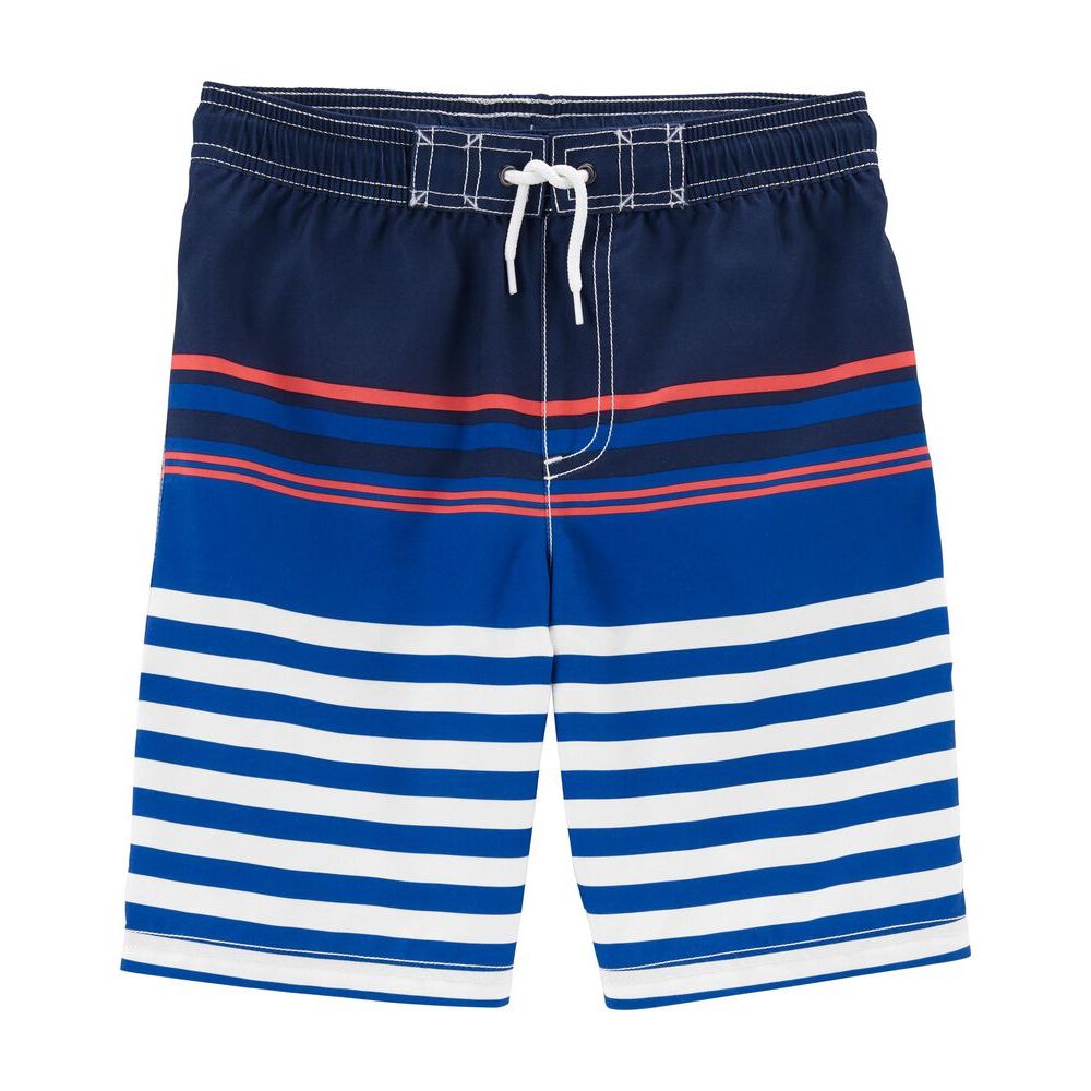 Carters Toddler Boys Striped Swim Trunks Blue 3N162710