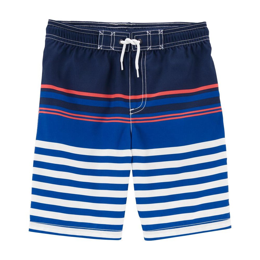 Carters Toddler Boys Striped Swim Trunks Blue 3N162710