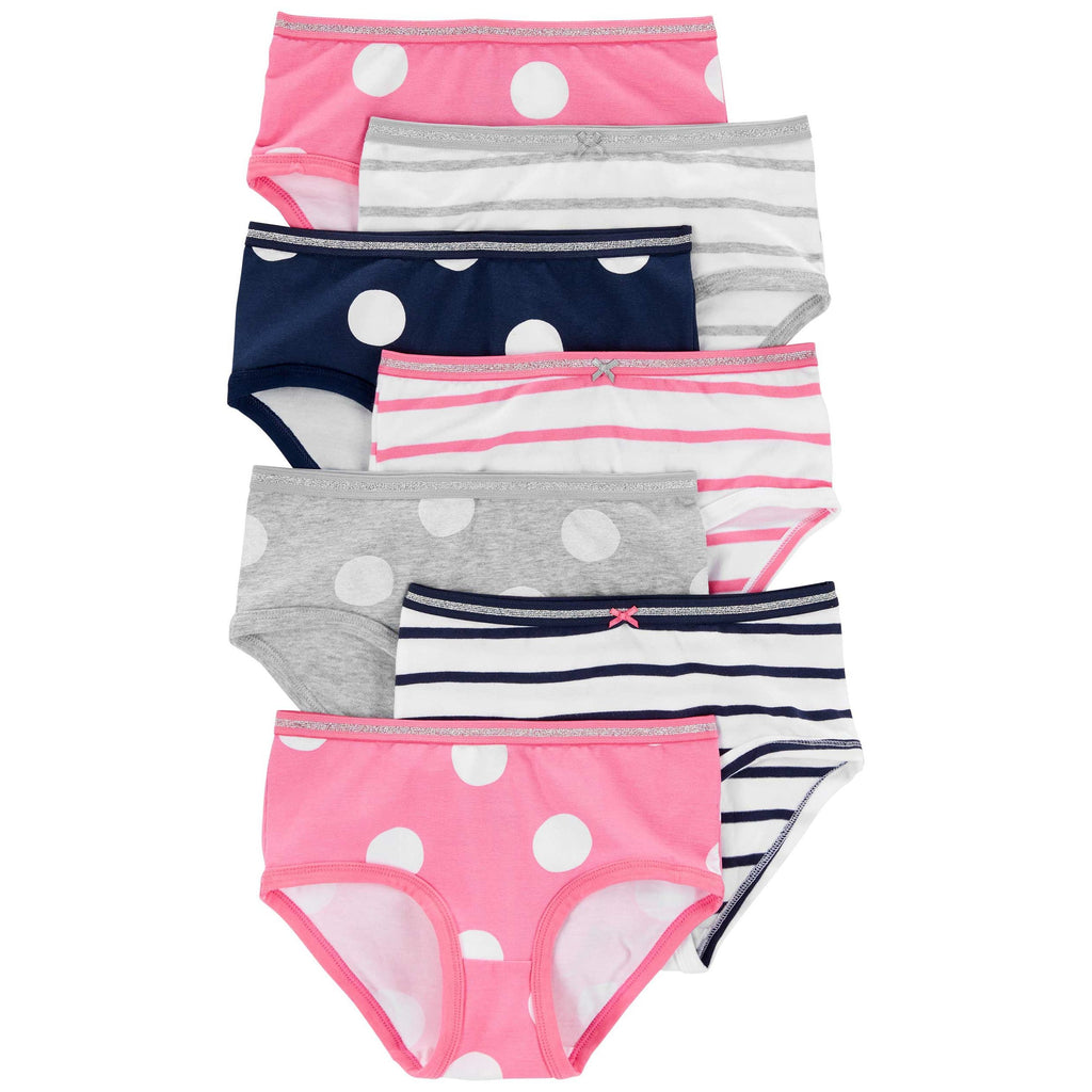 Carters Toddler Girls 7-Pack Cotton Briefs Multicolor 3K589510