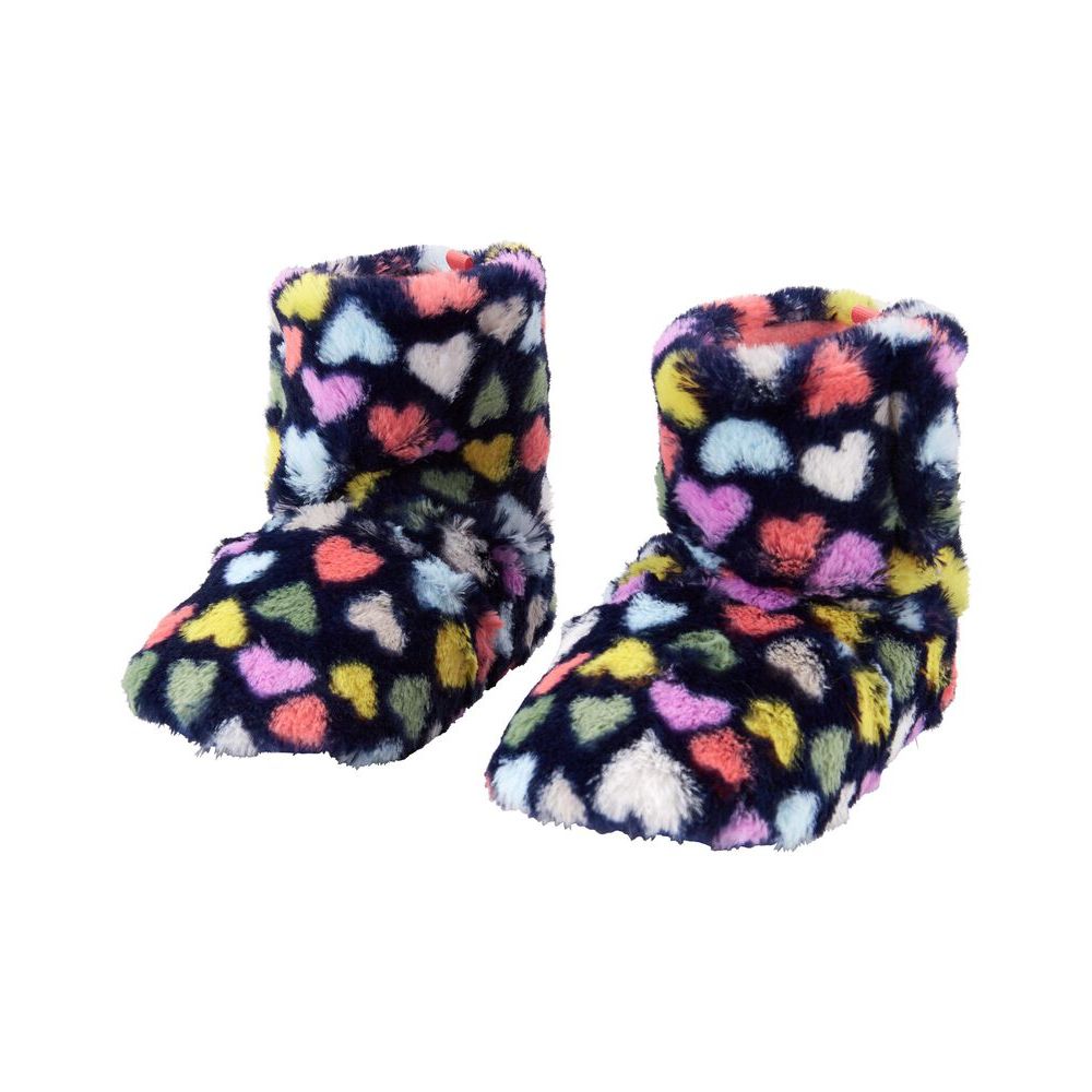 Carters Toddler Girls Heart Slippers Navy Blue CF21R04H