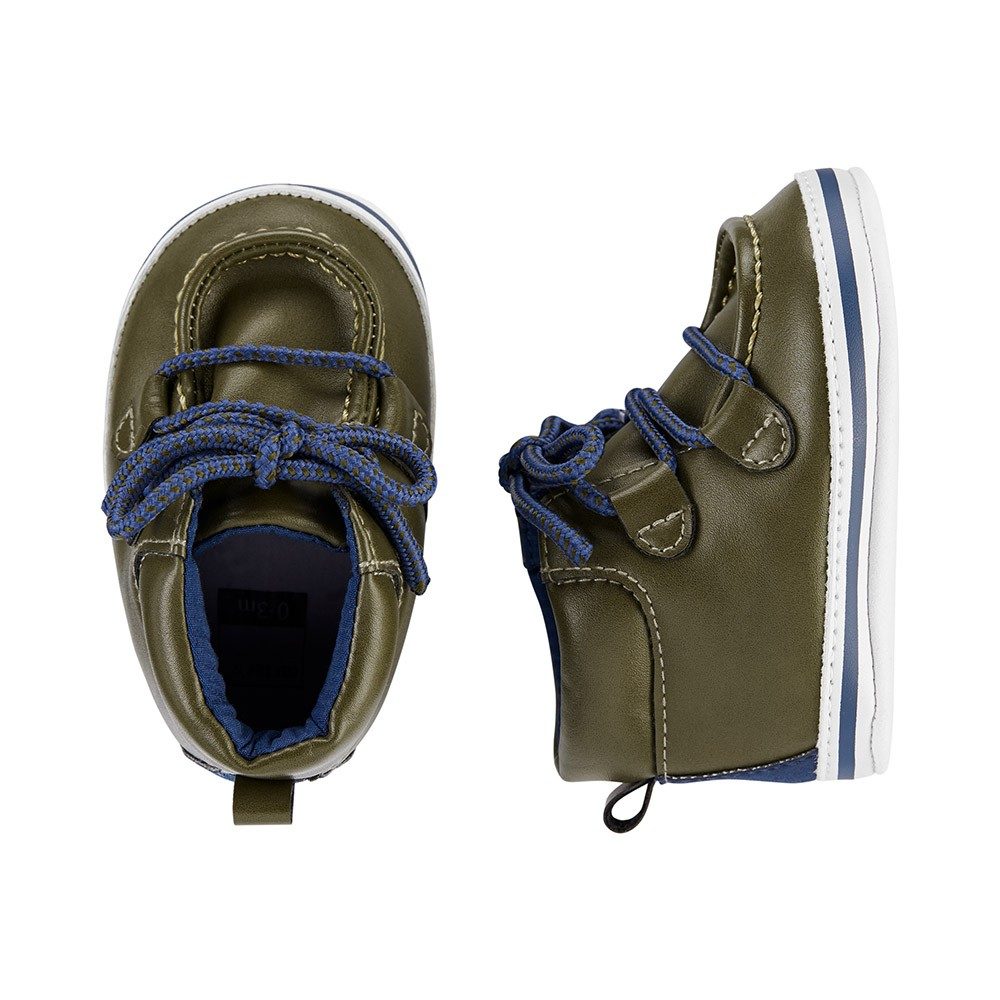 Carter's Wallabee Boot Crib Shoes Green Age-0-24 Months
