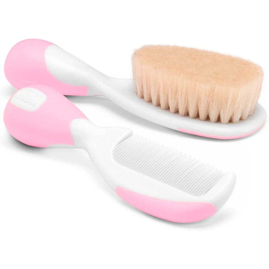 Chicco Baby Brush+Comb Pink Age- Newborn & Above
