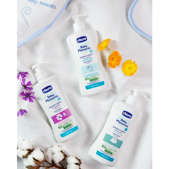 Chicco Baby Moments Body Wash No-Tears Tenderness for Baby Skin 500ml Age- Newborn & Above