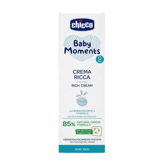 Chicco Baby Moments Rich Cream for Baby Skin 100ml Age- Newborn & Above