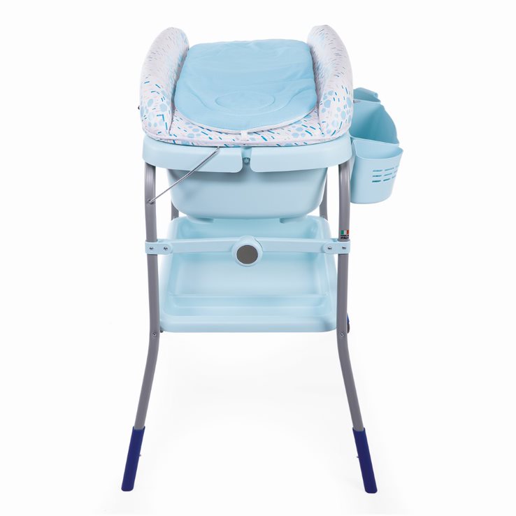 Chicco Cuddle & Bubble Comfort Baby Bath Bath Tub & Changing Table Comfort Blue Ocean Age- Newborn to 12 Months