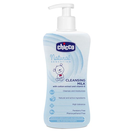 Chicco Natural Sensation Cleansing Milk 300ml Age- Newborn & Above