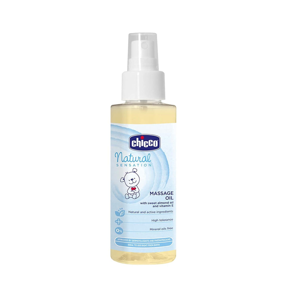 Chicco Natural Sensation Massage Oil 100ml Age- Newborn & Above