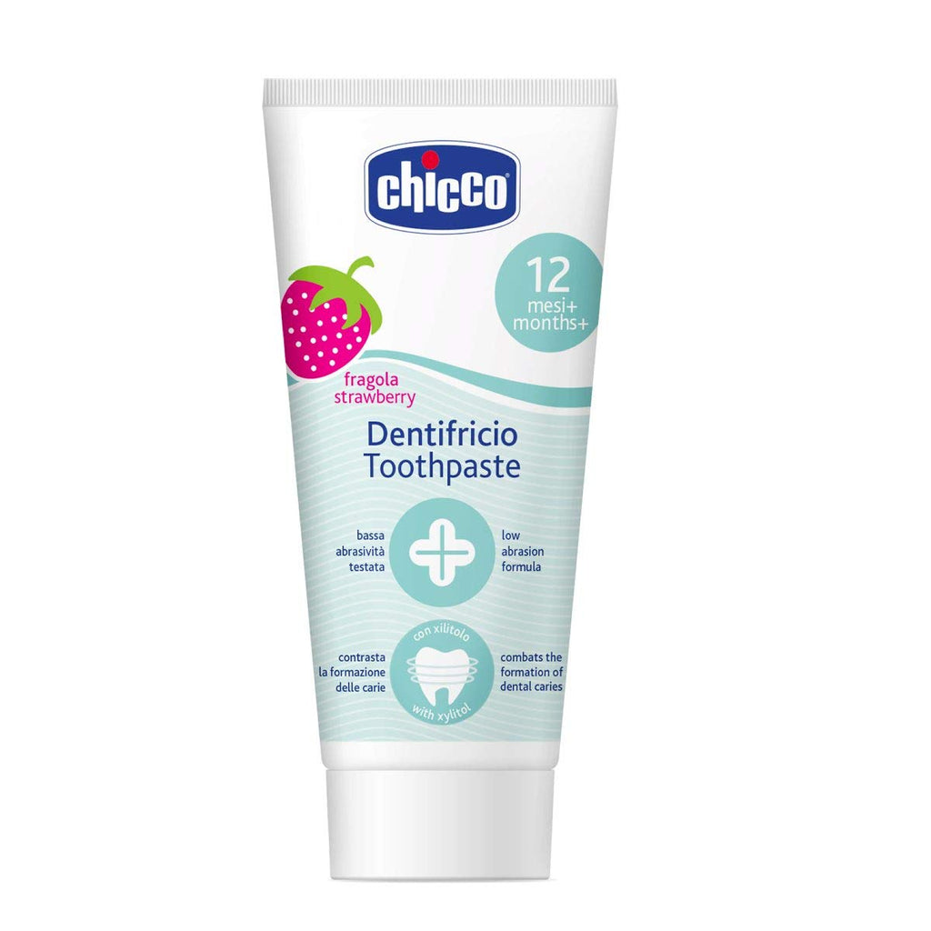 Chicco Strawberry Toothpaste with Fluoride 50ml 1-5y Age- Newborn & Above