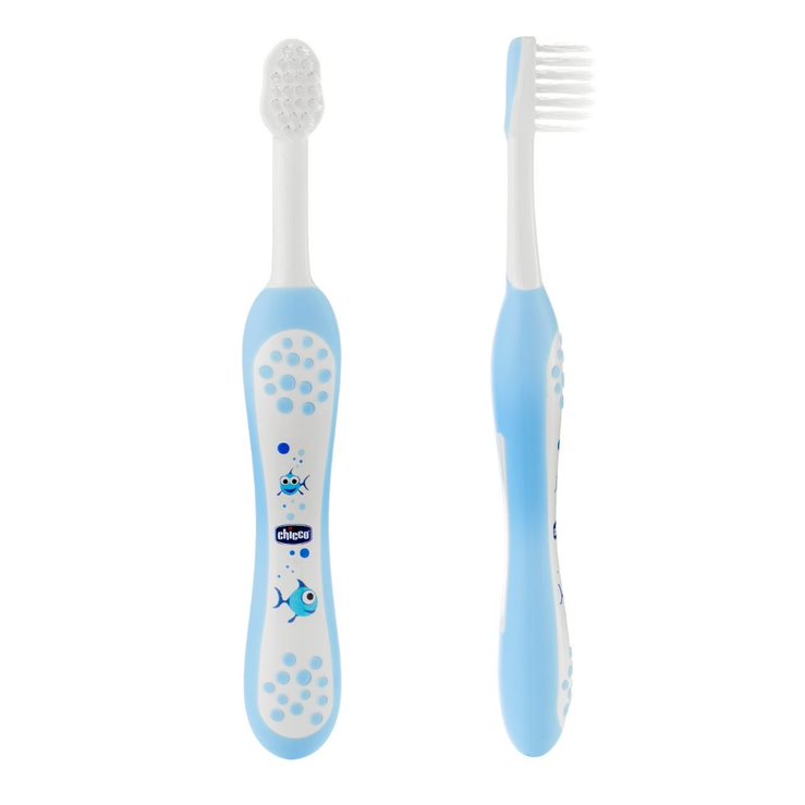 Chicco Toothbrush Blue Age- 6 Months to 36 Months