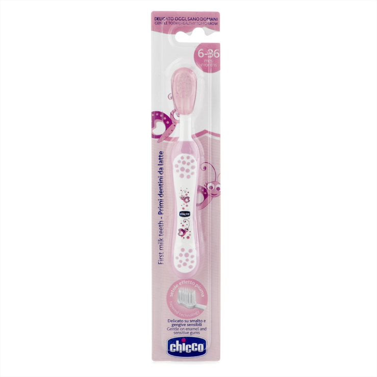 Chicco Toothbrush Pink Age- 6 Months to 36 Months